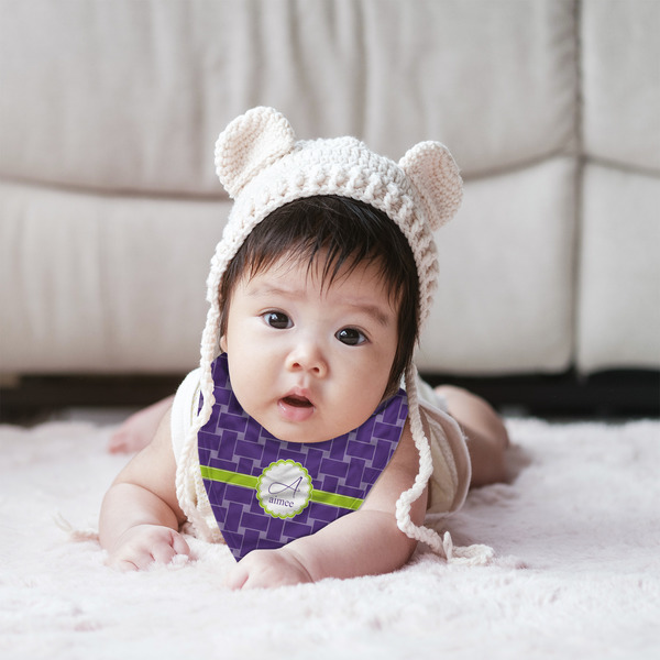 Waffle Weave Bandana Bib - (Lifestyle 2 girl)