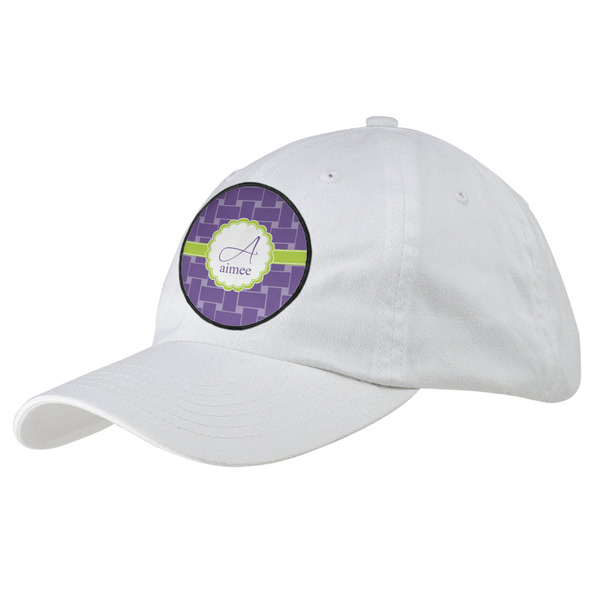 Custom Waffle Weave Baseball Cap - White (Personalized)