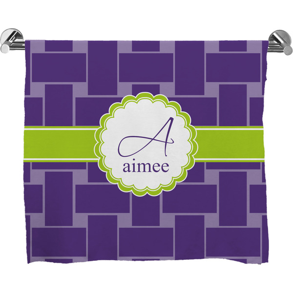 Custom Waffle Weave Bath Towel (Personalized)