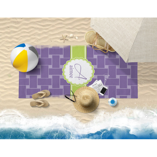 Waffle Weave Beach Towel Lifestyle