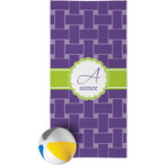 Waffle Weave Beach Towel (Personalized)
