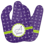 Waffle Weave Baby Bib w/ Name and Initial