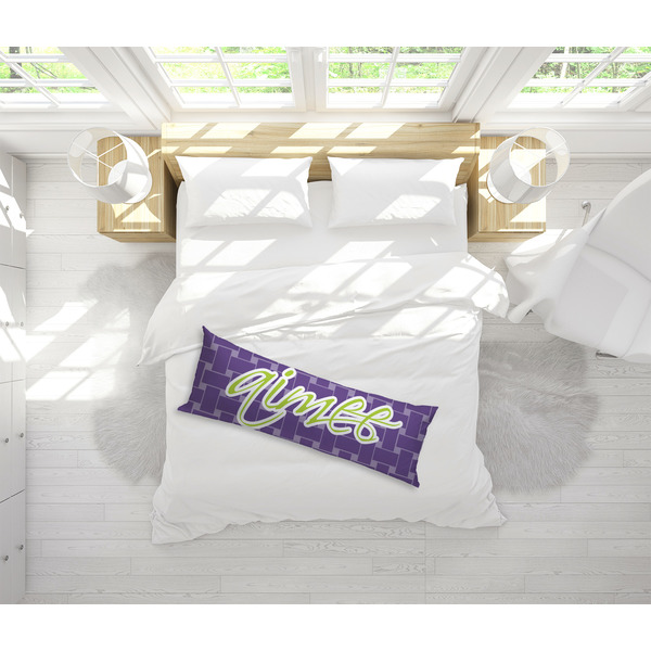 Waffle Weave Body Pillow - LIFESTYLE