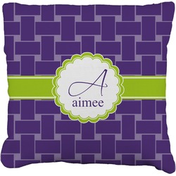 Waffle Weave Faux-Linen Throw Pillow 16" (Personalized)