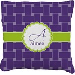 Waffle Weave Faux-Linen Throw Pillow 18" (Personalized)