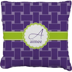 Waffle Weave Faux-Linen Throw Pillow 20" (Personalized)