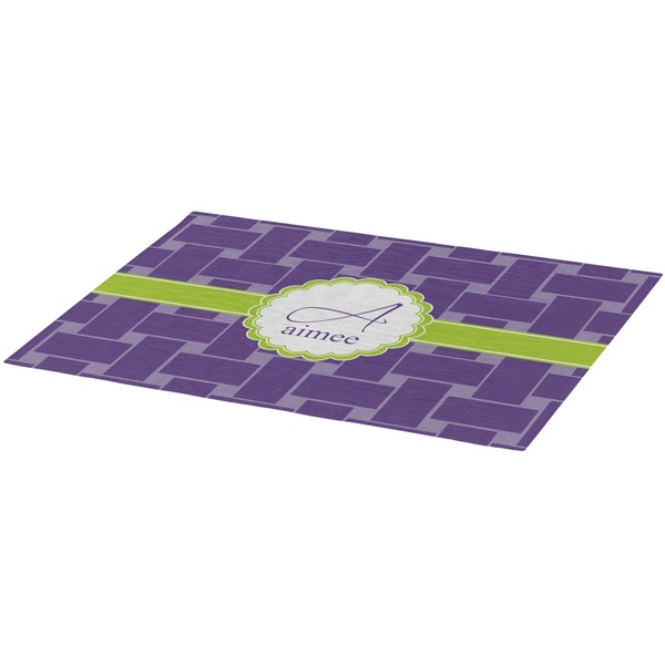 Waffle Weave Burlap Placemat (Angle View)