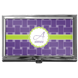 Waffle Weave Business Card Case