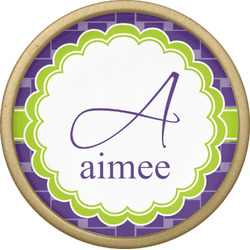 Waffle Weave Cabinet Knob - Gold (Personalized)