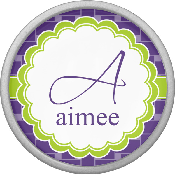 Waffle Weave Cabinet Knob - Nickel - Front