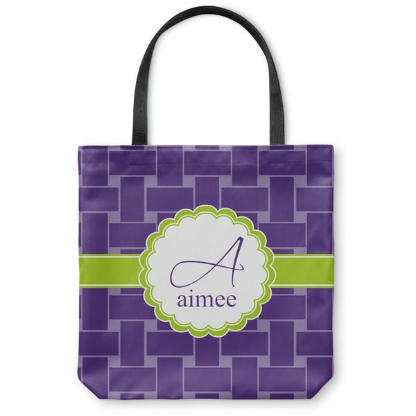 Custom Waffle Weave Canvas Tote Bag - Small - 13"x13" (Personalized)