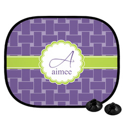 Waffle Weave Car Side Window Sun Shade (Personalized)