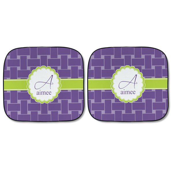 Waffle Weave Car Sun Shades - FRONT