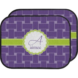 Waffle Weave Car Floor Mats (Back Seat) (Personalized)