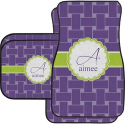 Waffle Weave Car Floor Mats Set - 2 Front & 2 Back (Personalized)