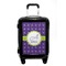 Waffle Weave Carry On Hard Shell Suitcase - Front