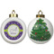 Waffle Weave Ceramic Christmas Ornament - X-Mas Tree (APPROVAL)