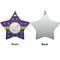 Waffle Weave Ceramic Flat Ornament - Star Front & Back (APPROVAL)