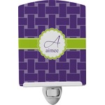 Waffle Weave Ceramic Night Light (Personalized)