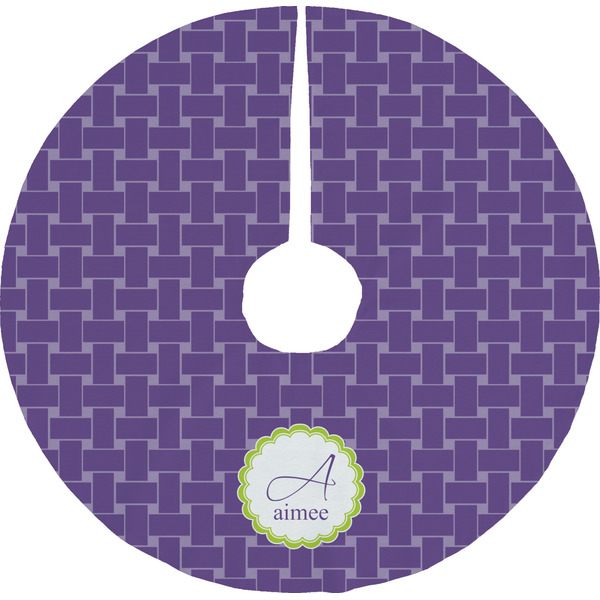 Custom Waffle Weave Tree Skirt (Personalized)