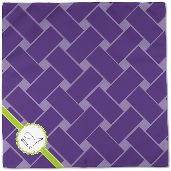 Waffle Weave Cloth Napkins - Personalized Dinner (Full Open)