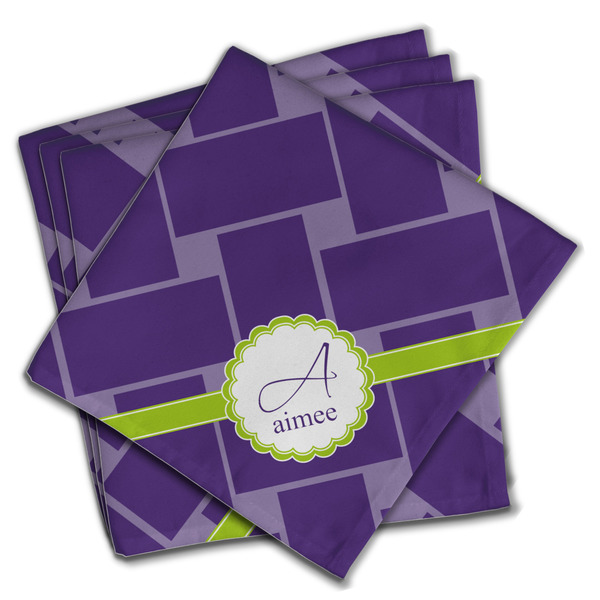 Waffle Weave Cloth Napkins - Personalized Dinner (PARENT MAIN Set of 4)