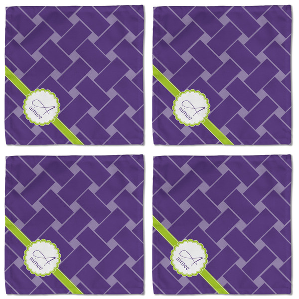 Waffle Weave Cloth Napkins - Personalized Lunch (APPROVAL) Set of 4