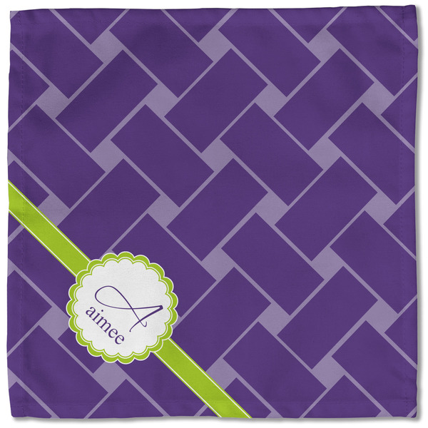 Waffle Weave Cloth Napkins - Personalized Lunch (Single Full Open)