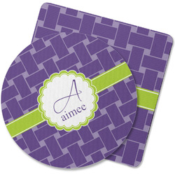 Waffle Weave Rubber Backed Coaster (Personalized)