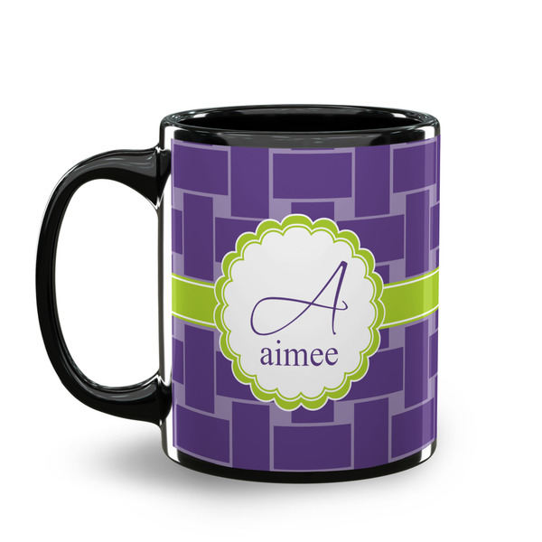 Waffle Weave Coffee Mug - 11 oz - Black