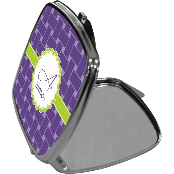 Waffle Weave Compact Mirror (Side View)