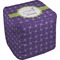 Waffle Weave Cube Poof Ottoman (Top)
