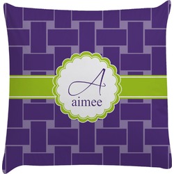 Waffle Weave Decorative Pillow Case (Personalized)