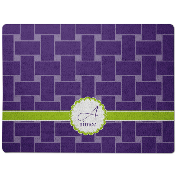 Waffle Weave Dog Food Mat - Medium without bowls