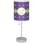 Waffle Weave 7" Drum Lamp with Shade (Personalized)