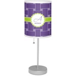 Waffle Weave Lamp with Drum Shade (Personalized)
