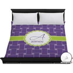 Waffle Weave Duvet Cover - King (Personalized)