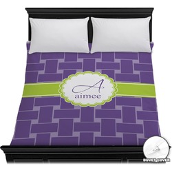 Waffle Weave Duvet Cover - Full / Queen (Personalized)