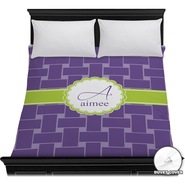 Custom Waffle Weave Duvet Cover - Full / Queen (Personalized)