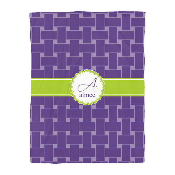 Waffle Weave Duvet Cover - Twin - Front