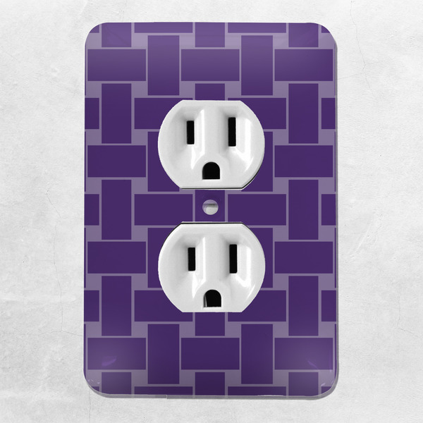 Waffle Weave Electric Outlet Plate - LIFESTYLE