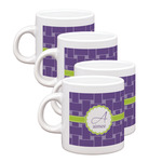 Waffle Weave Single Shot Espresso Cups - Set of 4 (Personalized)