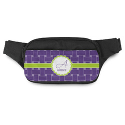 Waffle Weave Fanny Pack - Modern Style (Personalized)