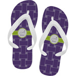 Waffle Weave Flip Flops - Small (Personalized)