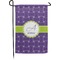 Waffle Weave Small Garden Flag - Double Sided w/ Name and Initial