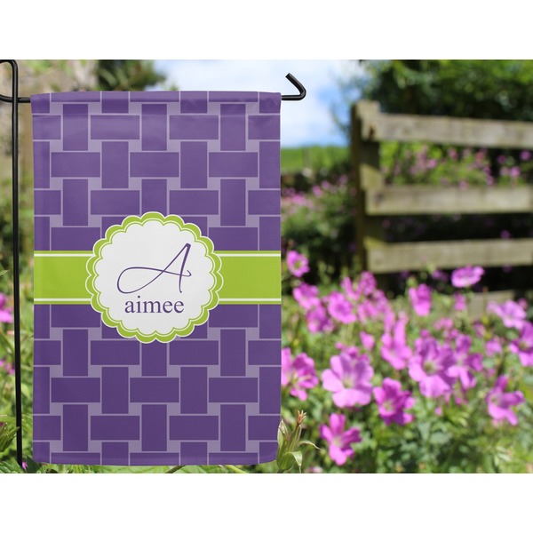 Waffle Weave Garden Flag - Outside In Flowers