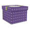 Waffle Weave Gift Boxes with Lid - Canvas Wrapped - Large - Front/Main