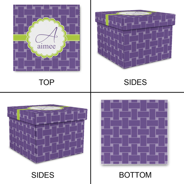 Waffle Weave Gift Boxes with Lid - Canvas Wrapped - Medium - Approval