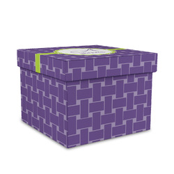 Waffle Weave Gift Box with Lid - Canvas Wrapped - Medium (Personalized)