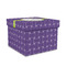 Waffle Weave Gift Boxes with Lid - Canvas Wrapped - Medium - Front/Main